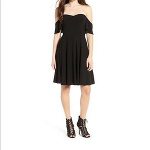 Leith Black Off the Shoulder Dress